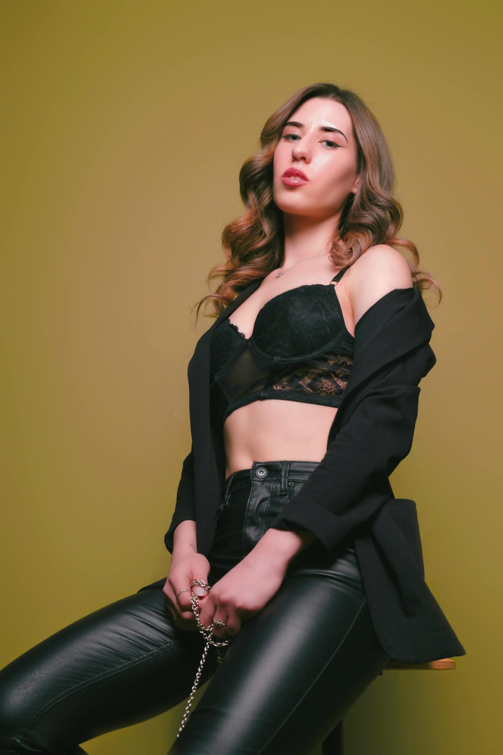 Retro Cat-Eye Leather Jacket